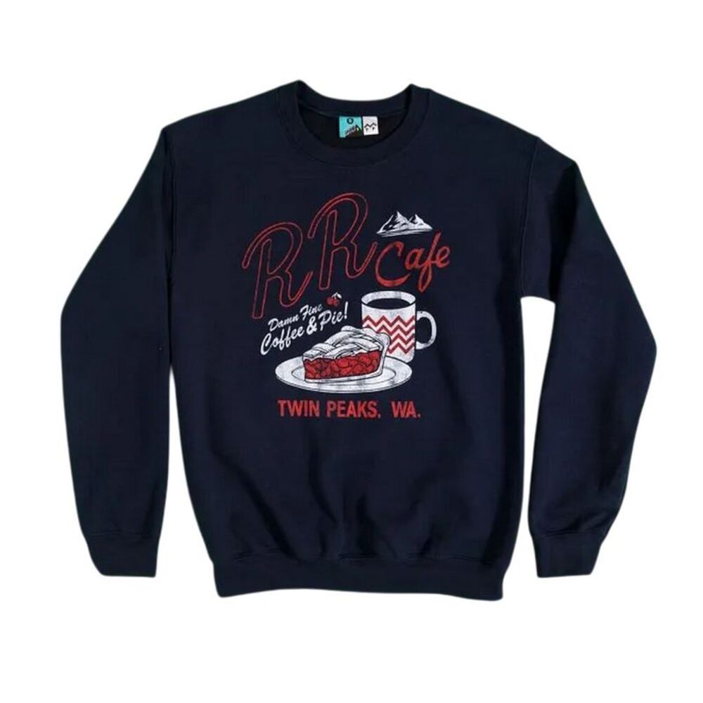 Twin Peaks Unisex Adult RR Cafe Sweatshirt / Blue